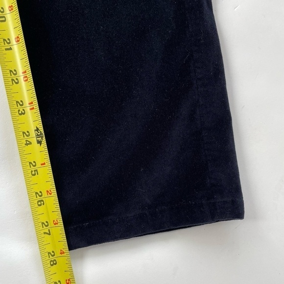 Lafayette 148 New York Women’s Black Blue Velvet Pants Size 8 - Picture 10 of 10
